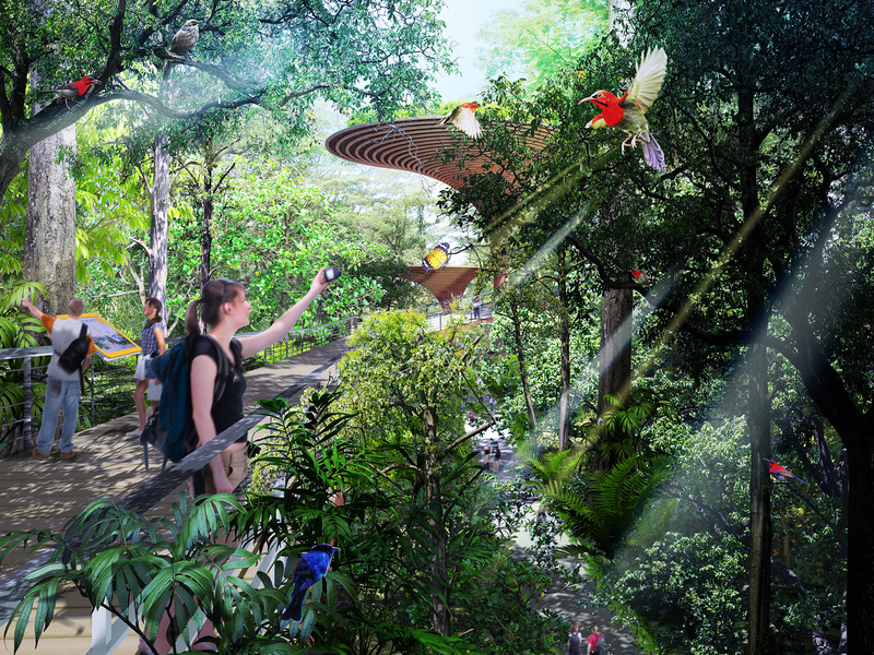 Illustration for article titled Singapore Is Turning a Cross-Country Railroad Into the World's Longest High Line